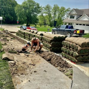 laying sod